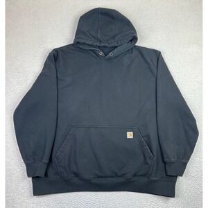 Carhartt Hoodie Mens 4XL Black Rain Defender Fleece Pullover Sweatshirt